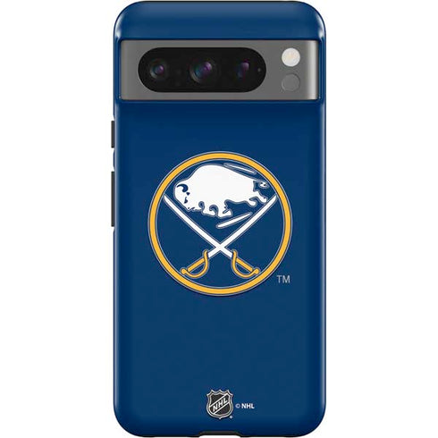 NHL Buffalo Sabres Solid Background Google Pixel 8 Pro Impact Case
